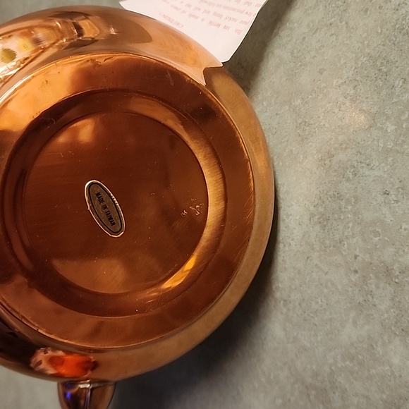 Vintage Copper Tea Kettle with Ceramic Handle and ceramic Knob on lid - Picture 6 of 14